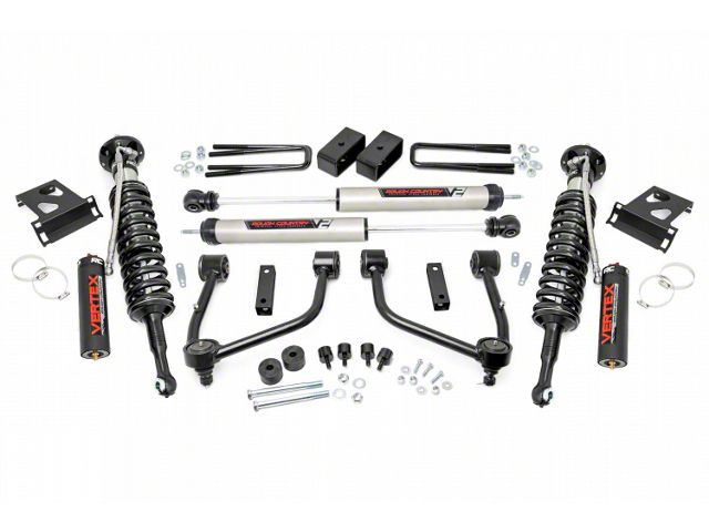 Rough Country 3.50-Inch Bolt-On Suspension Lift Kit with Vertex Adjustable Coil-Overs and V2 Monotube Shocks (07-21 Tundra, Excluding TRD Pro)