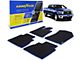 Goodyear Car Accessories Custom Fit Front and Rear Floor Liners; Black/Blue (10-13 Tundra CrewMax)