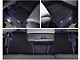 Goodyear Car Accessories Custom Fit Front and Rear Floor Liners; Black/Blue (12-21 Tundra Double Cab)