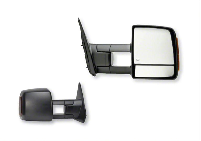 Tundra OEM Style Extendable Powered Heated Towing Mirrors; Driver and