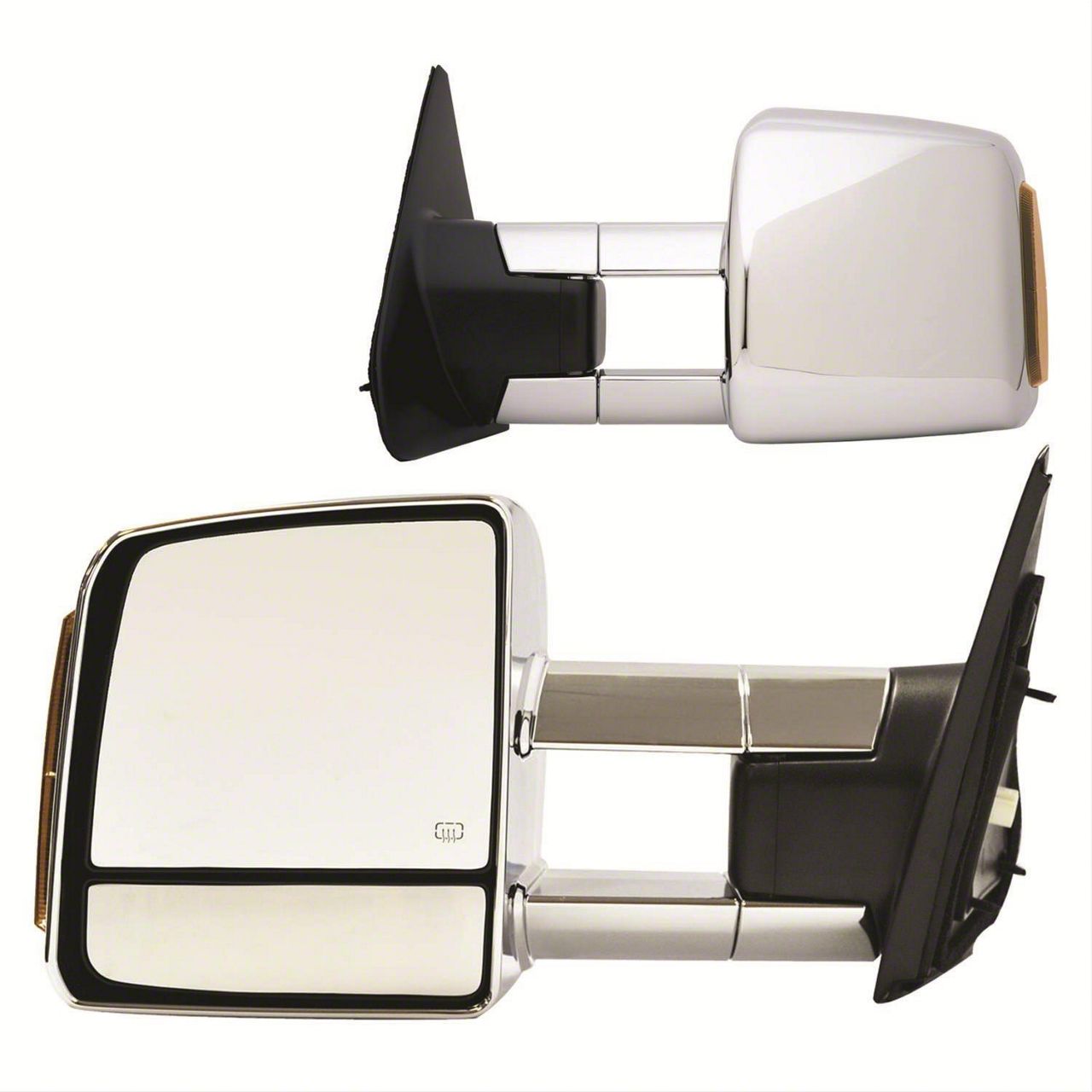 Tundra OEM Style Extendable Powered Heated Towing Mirrors; Driver and