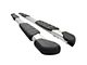 OE Style Side Step Bars; Black and Silver (07-21 Tundra CrewMax)