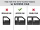 Octagon Tube Drop Style Nerf Side Step Bars; Black (05-23 Tacoma Access Cab)