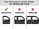 E-Series 3-Inch Nerf Side Step Bars; Black (05-14 Tacoma Regular Cab)