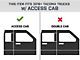 N-Fab Predator Pro Nerf Side Step Bars; Textured Black (05-23 Tacoma Access Cab)