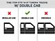 N-Fab Cab Length Nerf Side Step Bars; Gloss Black (07-21 Tundra Double Cab)