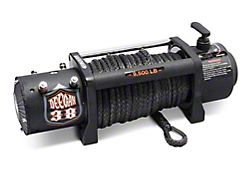 Deegan 38 9,500 lb. Winch with Black Synthetic Rope and Wireless Control 