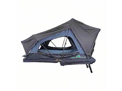 Overland Vehicle Systems XD Sherpa S4S Soft Shell Roof Top Tent; Grey Body and Black Rainfly (Universal; Some Adaptation May Be Required)
