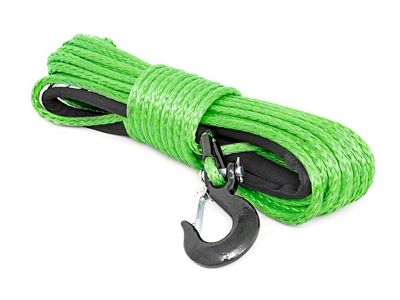 Rough Country Synthetic Winch Rope; Green