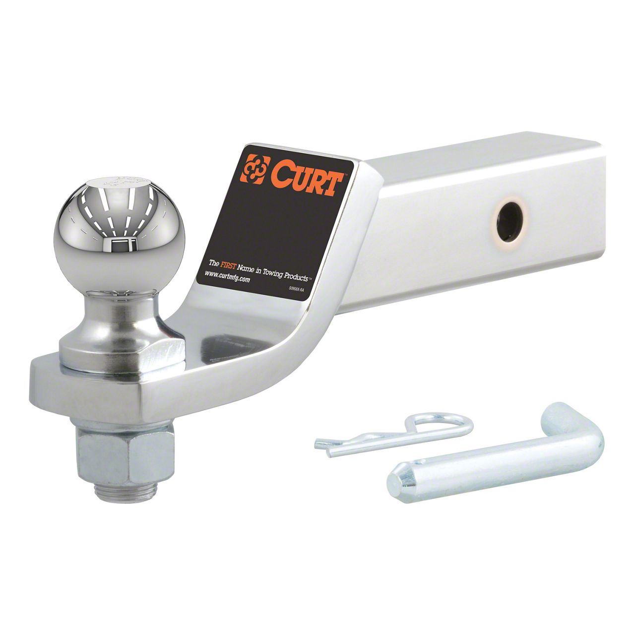 F 150 2 Inch Receiver Hitch Loaded Ball Mount With 2 Inch Ball 2 Inch Drop Universal Fitment