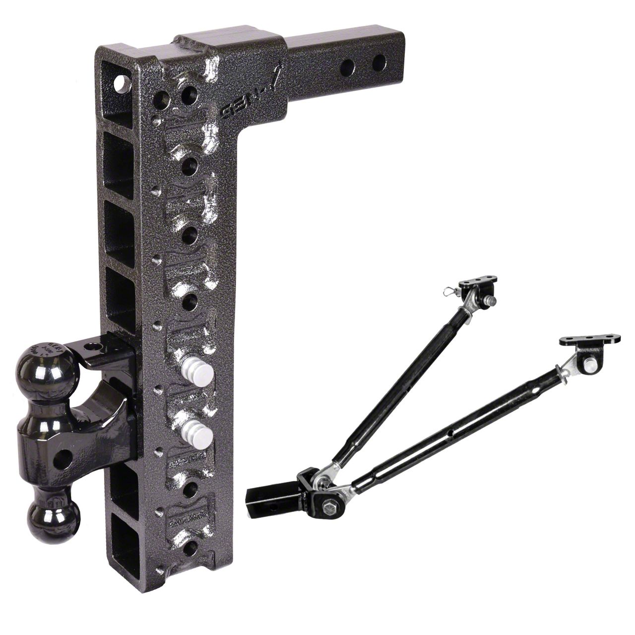 Gen-Y Hitch Super Duty Mega-Duty 2 in. Receiver Hitch 16K Adjustable ...