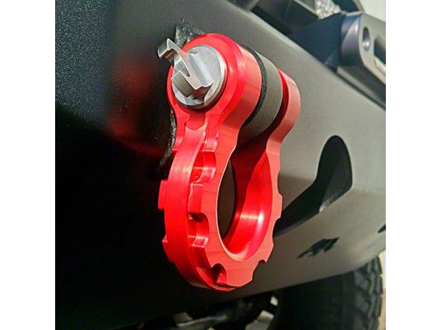 American Trail Products Billet D-Ring Shackles; Red