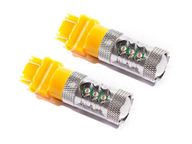 Diode Dynamics Amber Front Turn Signal LED Light Bulbs; 3157 XP80 (05-15 Tacoma)
