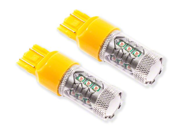 Diode Dynamics Amber Front Turn Signal LED Light Bulbs; 7443 XP80 (18-24 Jeep Wrangler JL)