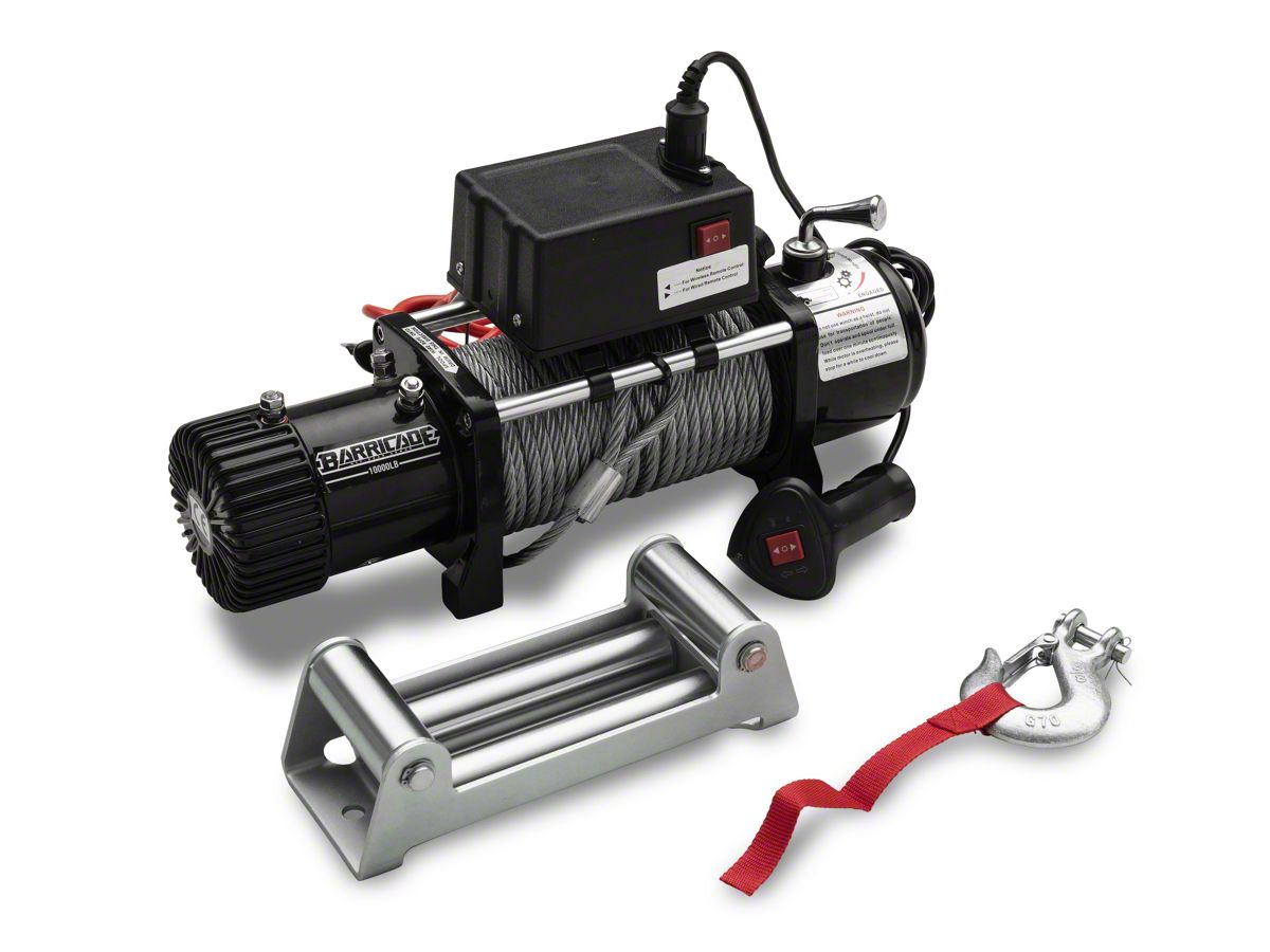 Barricade Jeep Wrangler 10,000 lb. Winch U3146 (Universal; Some Adaptation  May Be Required) - Free Shipping
