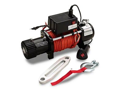 Barricade 10,000 lb. Winch with Synthetic Rope (Universal; Some Adaptation May Be Required)
