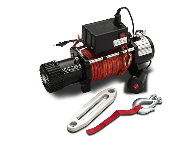 Barricade 10,000 lb. Winch with Synthetic Rope and Wireless Control (Universal; Some Adaptation May Be Required)