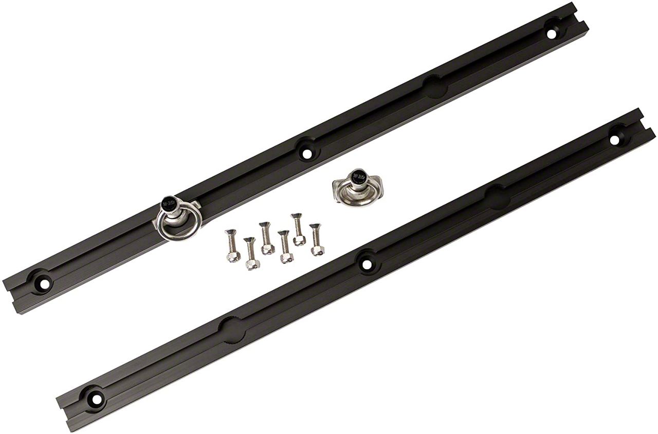 Toyota 4-Runner Slide-N-Lock Tie Down System; 22-Inches Long; Black ...