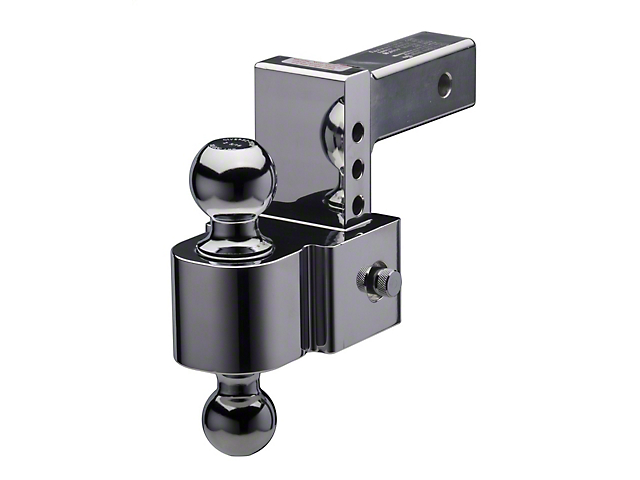 FLASH E Series 2-Inch Receiver Hitch Adjustable Ball Mount; 4-Inch Drop (Universal; Some Adaptation May Be Required)