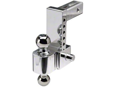 FLASH E Series 2-Inch Receiver Hitch Adjustable Ball Mount; 6-Inch Drop (Universal; Some Adaptation May Be Required)