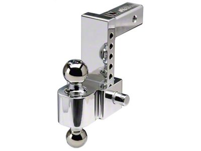 FLASH E Series 2-Inch Receiver Hitch Adjustable Ball Mount; 6-Inch Drop (Universal; Some Adaptation May Be Required)