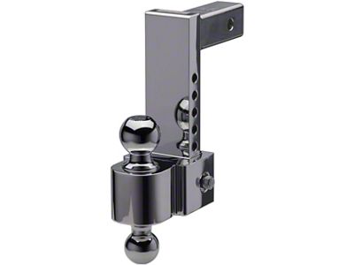 FLASH E Series 2-Inch Receiver Hitch Adjustable Ball Mount; 8-Inch Drop (Universal; Some Adaptation May Be Required)