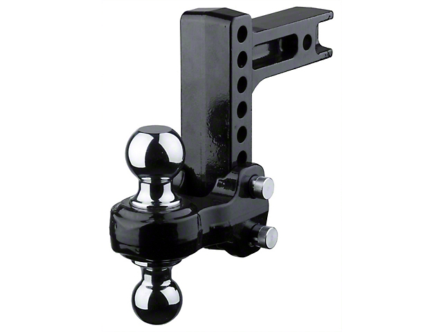 FLASH SSBM Series 2-Inch Receiver Hitch Adjustable Ball Mount; 6-Inch Drop (Universal; Some Adaptation May Be Required)