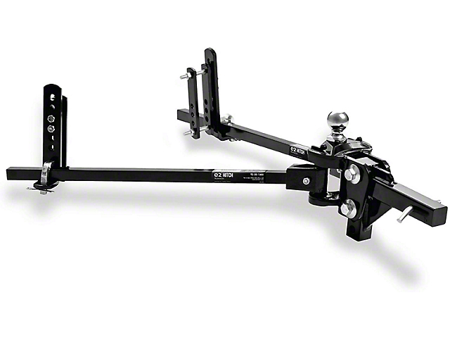 e2 6K Trunnion Weight Distributing Receiver Hitch with Built-In Sway Control (Universal; Some Adaptation May Be Required)