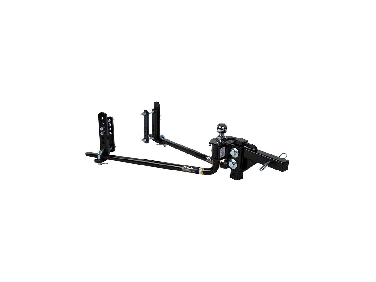 Jeep Wrangler e2 6K Round Bar Weight Distributing Receiver Hitch with  Built-In Sway Control (Universal; Some Adaptation May Be Required) - Free  Shipping