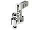 FLASH ALBM Series 2.50-Inch Receiver Hitch Adjustable Ball Mount with 2-Inch and 2-5/16-Inch Chrome Ball; 6-Inch Drop (Universal; Some Adaptation May Be Required)