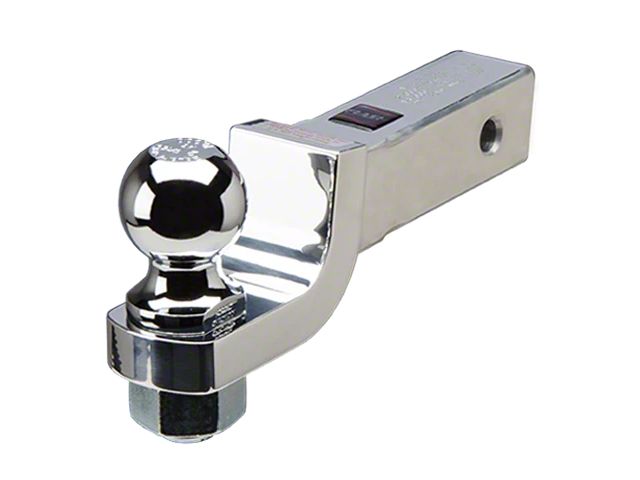 FLASH BM Series 2-Inch Receiver Hitch Fixed Ball Mount; 2-Inch Drop; 1-Inch Ball Hole (Universal; Some Adaptation May Be Required)