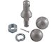 3/4-Inch Shank Interchangeable Hitch Ball Set; 1-7/8 to 2-Inch; Stainless Steel
