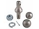 1-Inch Shank Interchangeable Hitch Ball Set; 1-7/8 to 2-Inch; Nickel-Plated Steel