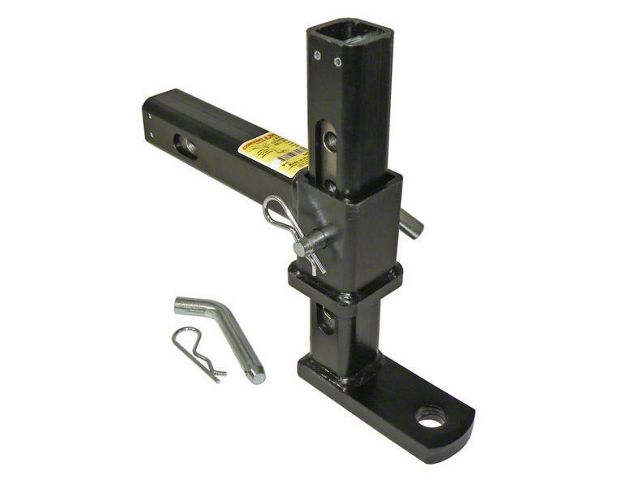 2-Inch Receiver Hitch Cushioned Adjustable Ball Mount; 9.50-Inch Drop (Universal; Some Adaptation May Be Required)