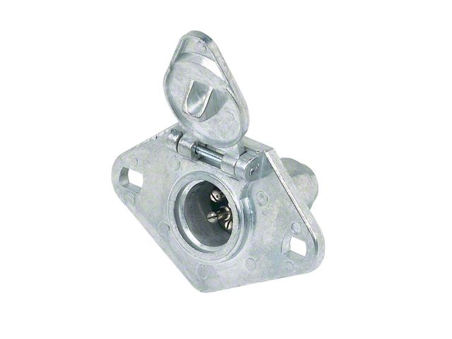 4-Pole Round Heavy Duty Vehicle End Connector