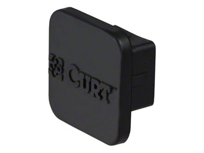 1-1/4-Inch Receiver Hitch Cover; Black Rubber (Universal; Some Adaptation May Be Required)