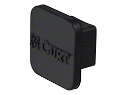 1-1/4-Inch Receiver Hitch Cover; Black Rubber (Universal; Some Adaptation May Be Required)