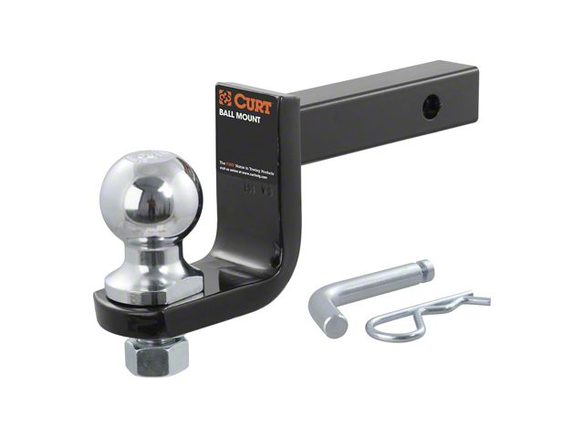 1-1/4-Inch Receiver Hitch Towing Starter Kit with 2-Inch Ball; 3-1/4-Inch Drop (Universal; Some Adaptation May Be Required)