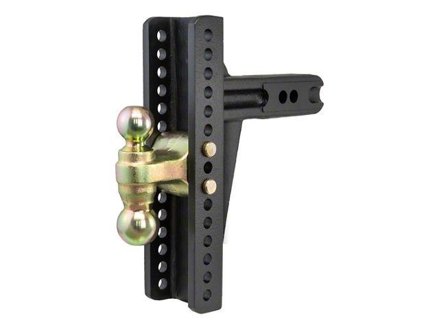 2.50-Inch Receiver Hitch Adjustable Channel Mount; 10-3/8-Inch Drop (Universal; Some Adaptation May Be Required)
