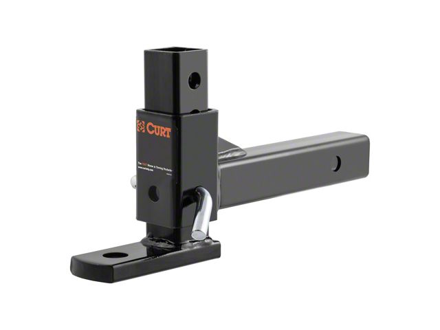 2-Inch Receiver Hitch Adjustable Ball Mount; 7-1/2-Inch Drop (Universal; Some Adaptation May Be Required)