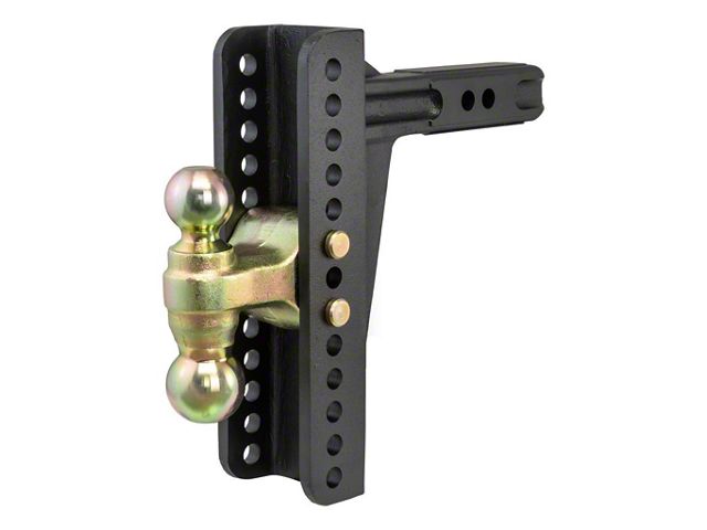 2-Inch Receiver Hitch Adjustable Channel Mount; 10-1/8-Inch Drop (Universal; Some Adaptation May Be Required)