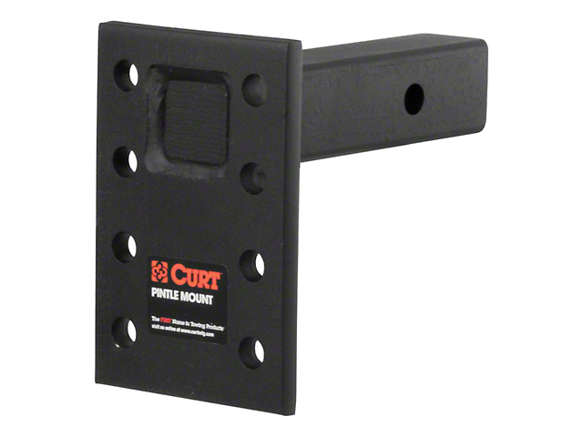 2-Inch Receiver Hitch Adjustable Pintle Mount; 6-1/2-Inch Drop; 18,000 lb. (Universal; Some Adaptation May Be Required)