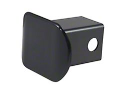 2-Inch Receiver Hitch Cover; Black Plastic (Universal; Some Adaptation May Be Required)