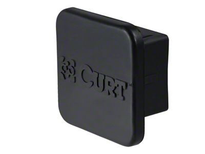 2-Inch Receiver Hitch Cover; Black Rubber (Universal; Some Adaptation May Be Required)
