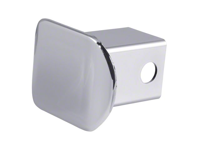 2-Inch Receiver Hitch Cover; Chrome Plastic (Universal; Some Adaptation May Be Required)