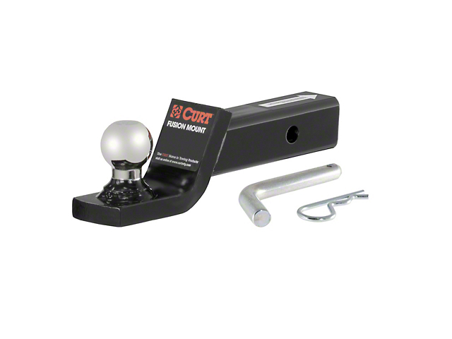 2-Inch Receiver Hitch Fusion Ball Mount with 1-7/8-Inch Ball; 2-Inch Drop (Universal; Some Adaptation May Be Required)