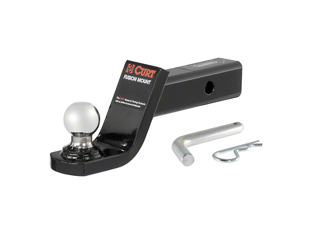 2-Inch Receiver Hitch Fusion Ball Mount with 1-7/8-Inch Ball; 4-Inch Drop (Universal; Some Adaptation May Be Required)