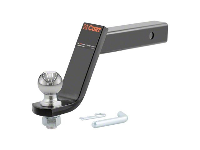 2-Inch Receiver Hitch Loaded Ball Mount with 2-5/16-Inch Ball; 6-Inch Drop (Universal; Some Adaptation May Be Required)