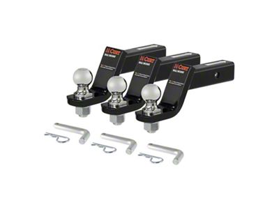 2-Inch Receiver Hitch Loaded Ball Mounts with 2-Inch Balls; 4-Inch Drop (Universal; Some Adaptation May Be Required)