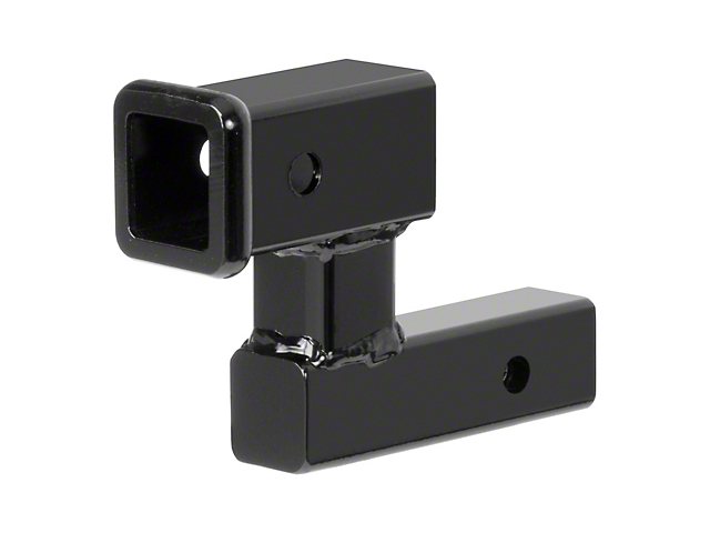 2-Inch Receiver Hitch Raised Adapter; 4-1/4-Inch Rise (Universal; Some Adaptation May Be Required)